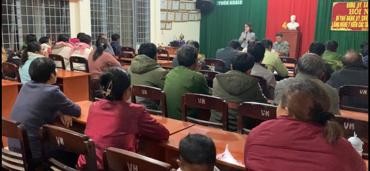 XÃ KA ĐƠN TỔ CHỨC HỘI NGHỊ BÍ THƯ ĐẢNG ỦY, CHỦ TỊCH UBND XÃ LẮNG NGHE Ý KIẾN CÁC TẦNG LỚP NHÂN DÂN  TẠI THÔN K RÁI 2