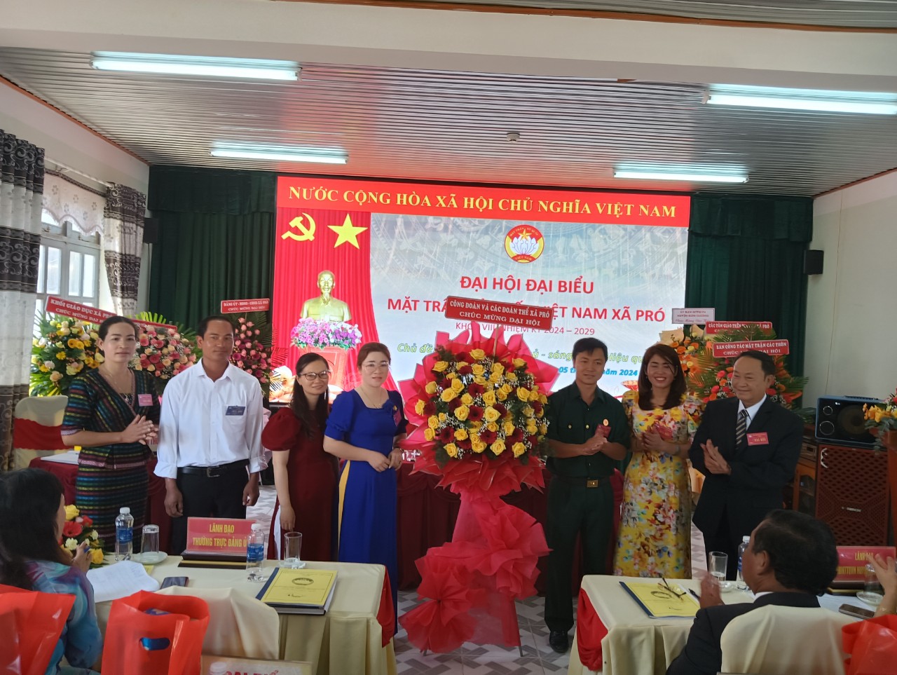 ĐẠI HỘI ĐẠI BIỂU MẶT TRẬN TỔ QUỐC VIỆT NAM XÃ PRÓ KHÓA VIII, NHIỆM KỲ 2024 - 2029