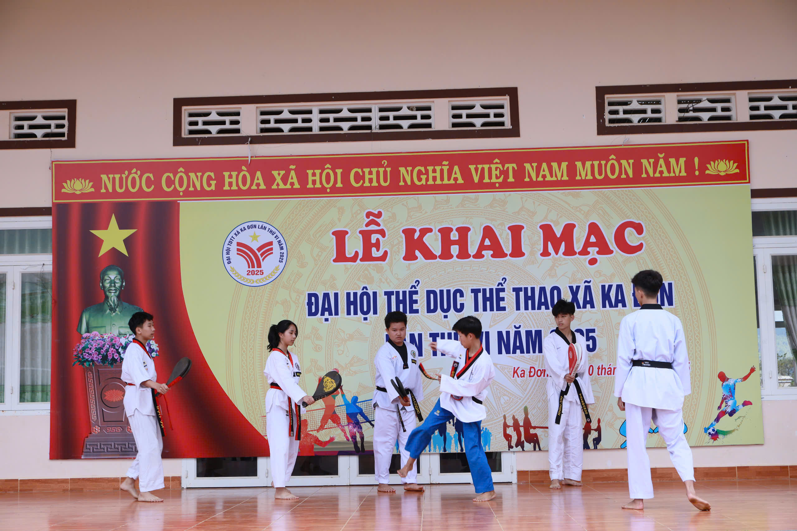 XÃ KA ĐƠN TỔ CHỨC ĐẠI HỘI TDTT LẦN THỨ VI NĂM 2025
